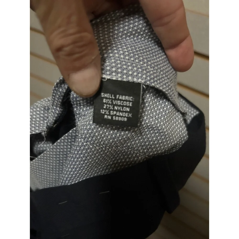 Murano Alex Fit Mens 30x32 Black Dress Pants Modern Comfort Stretch Slacks